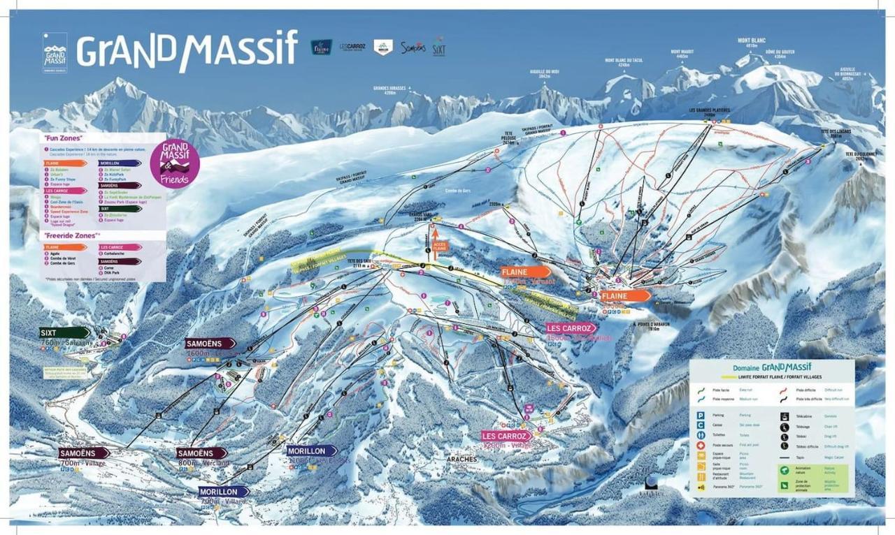 Red Apple Carroz Duplex De Charme Wifi Parking Balcon Tv Ski-Bus Les Carroz d'Araches Luaran gambar